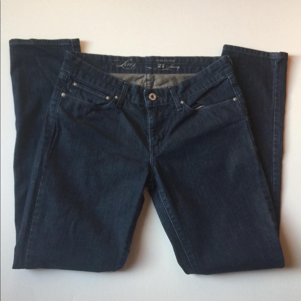 👖Levi’s Denim Curve dark wash skinny jeans